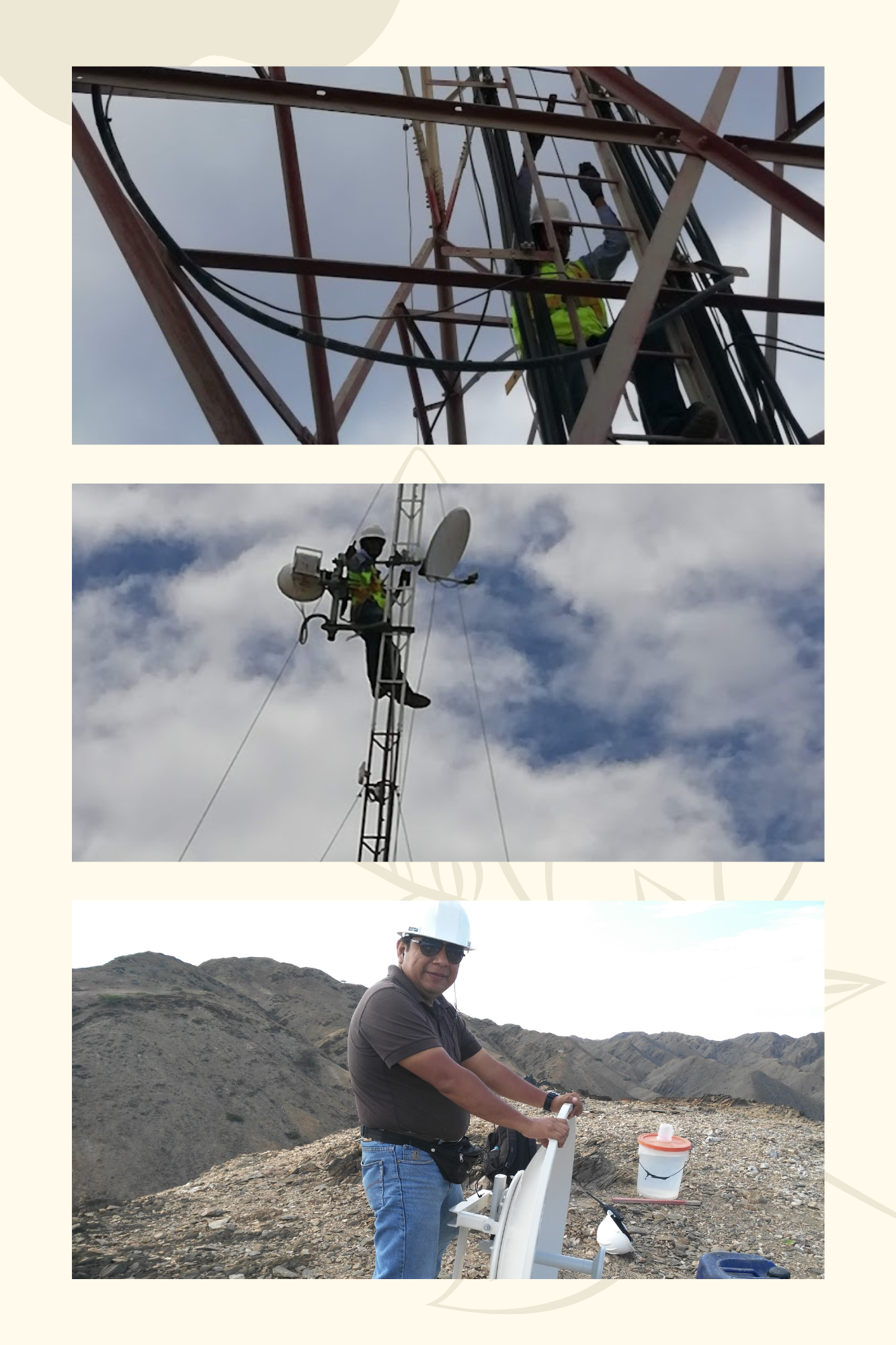 Montagem de Fotos Casal Branco Bege Preto e Verde